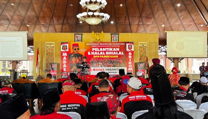 Ketua Umum DPP Madas Nusantara Yusuf Rizal Lantik DPD Madas Nusantara Pamekasan di Pendopo Ronggosukowati