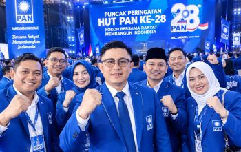 FARID HADIRI PUNCAK PERINGATAN HUT KE-28 PAN, PRESIDEN PRABOWO HADIR BERSAMA KADER SELURUH INDONESIA